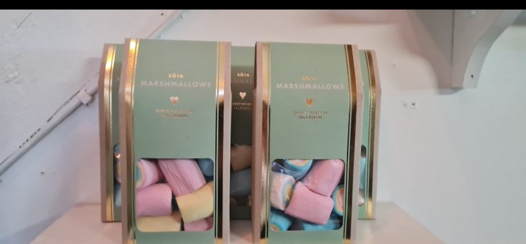 Marshmallow från konfektyrfabriken Helsingborg